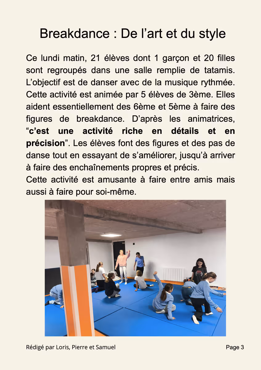 Matinée des talents
